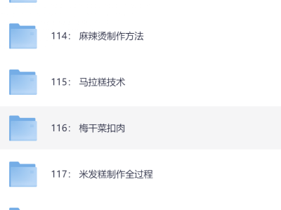 花了2.4万，全部买下来的小吃制作教程，适合小本创业学艺